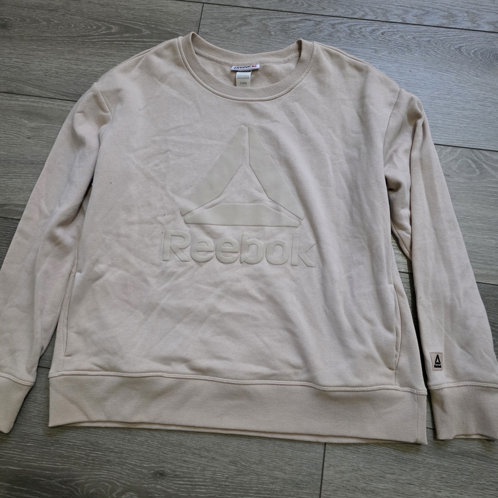 Reebok Womens Light Tan Crewneck Sweater